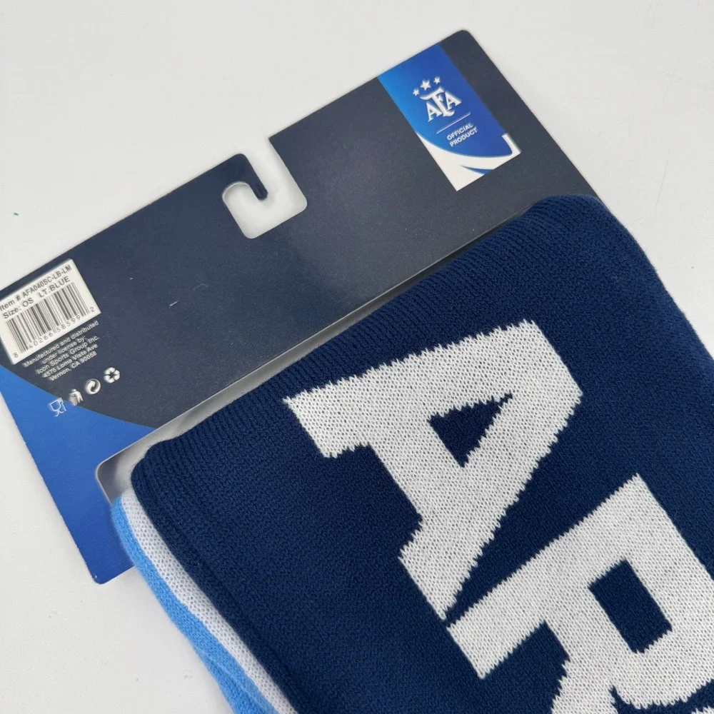 AFA Argentina Scarf Light Blue White Striped Messi 10 Fan AFA040SC-LB-LM